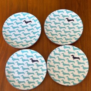 Kate Spade Dachshund Plates